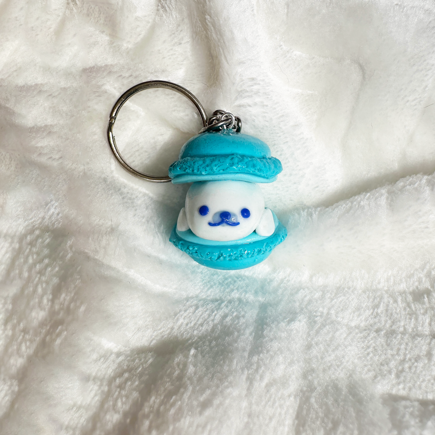 "macaron seal" keychain